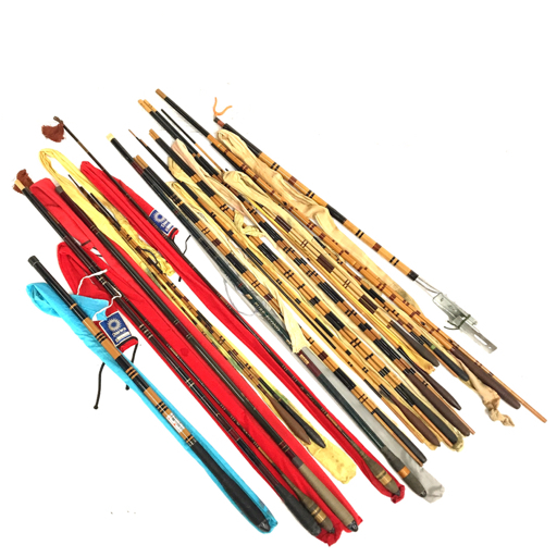 波紋 中硬 8:硬式 嵯峨光:翡翠 16尺:翠山 240×4 等 含む 釣具 釣竿 フィッシング まとめ セット